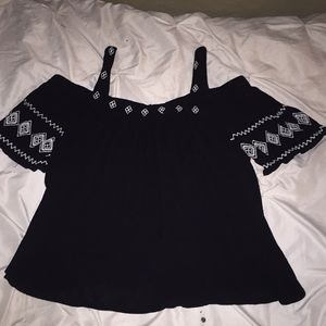 Off the shoulder dress shirt (Never Worn)